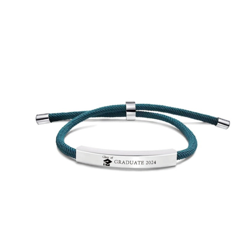 Venta al por mayor pulsera de acero inoxidable de graduación